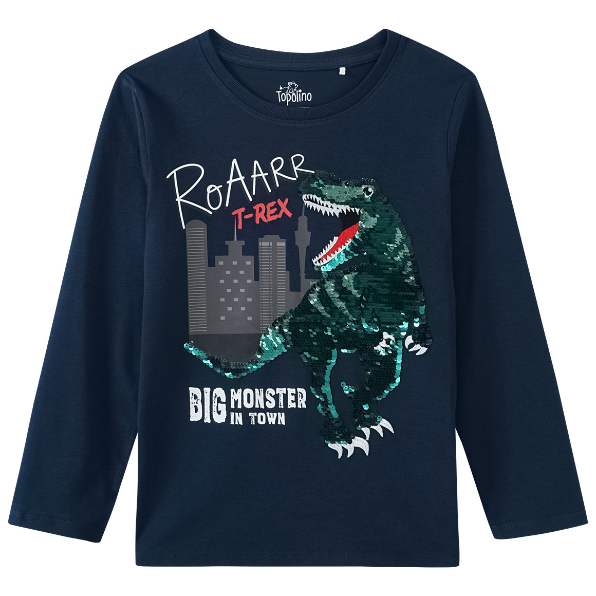 Bild von Jungen Langarmshirt mit Wendepailletten