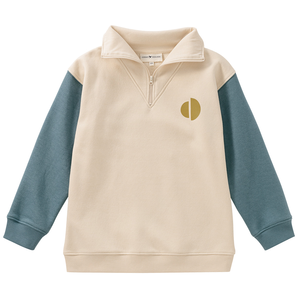 Bild von Jungen Sweatshirt mit Troyer-Kragen