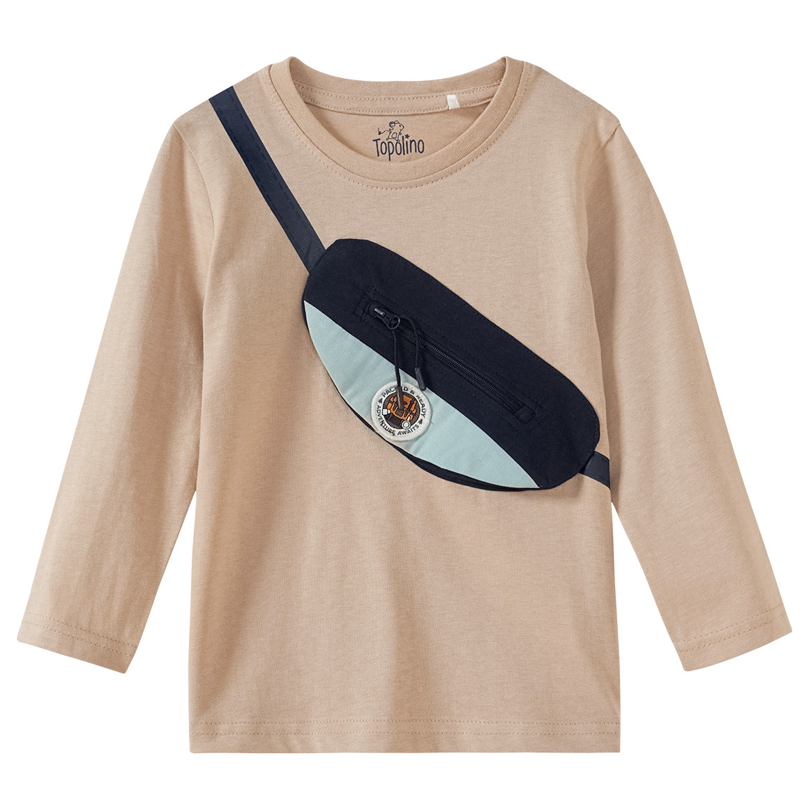 Bild von Jungen Langarmshirt  mit Taschenapplikation