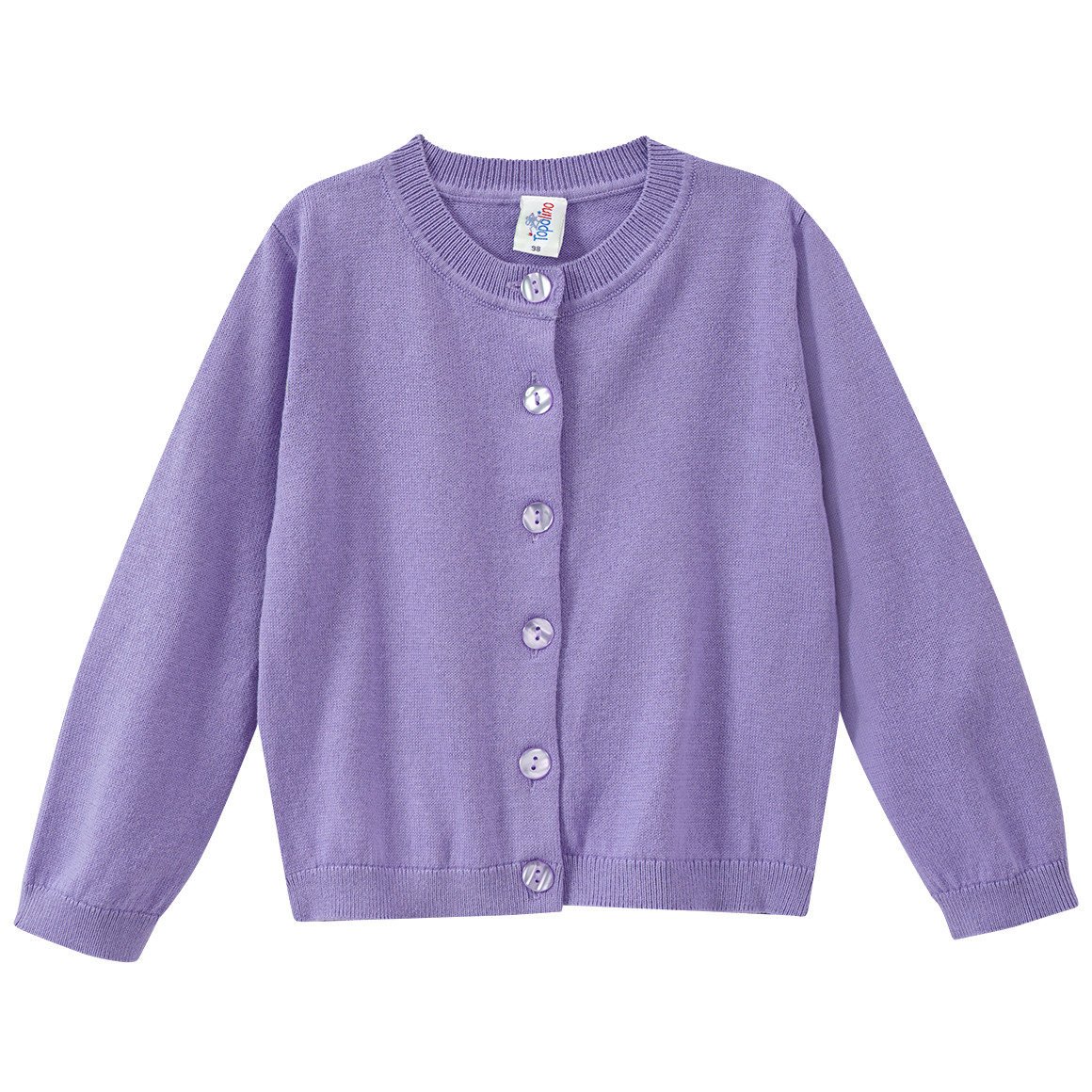Bild von Mädchen Strickjacke unifarben