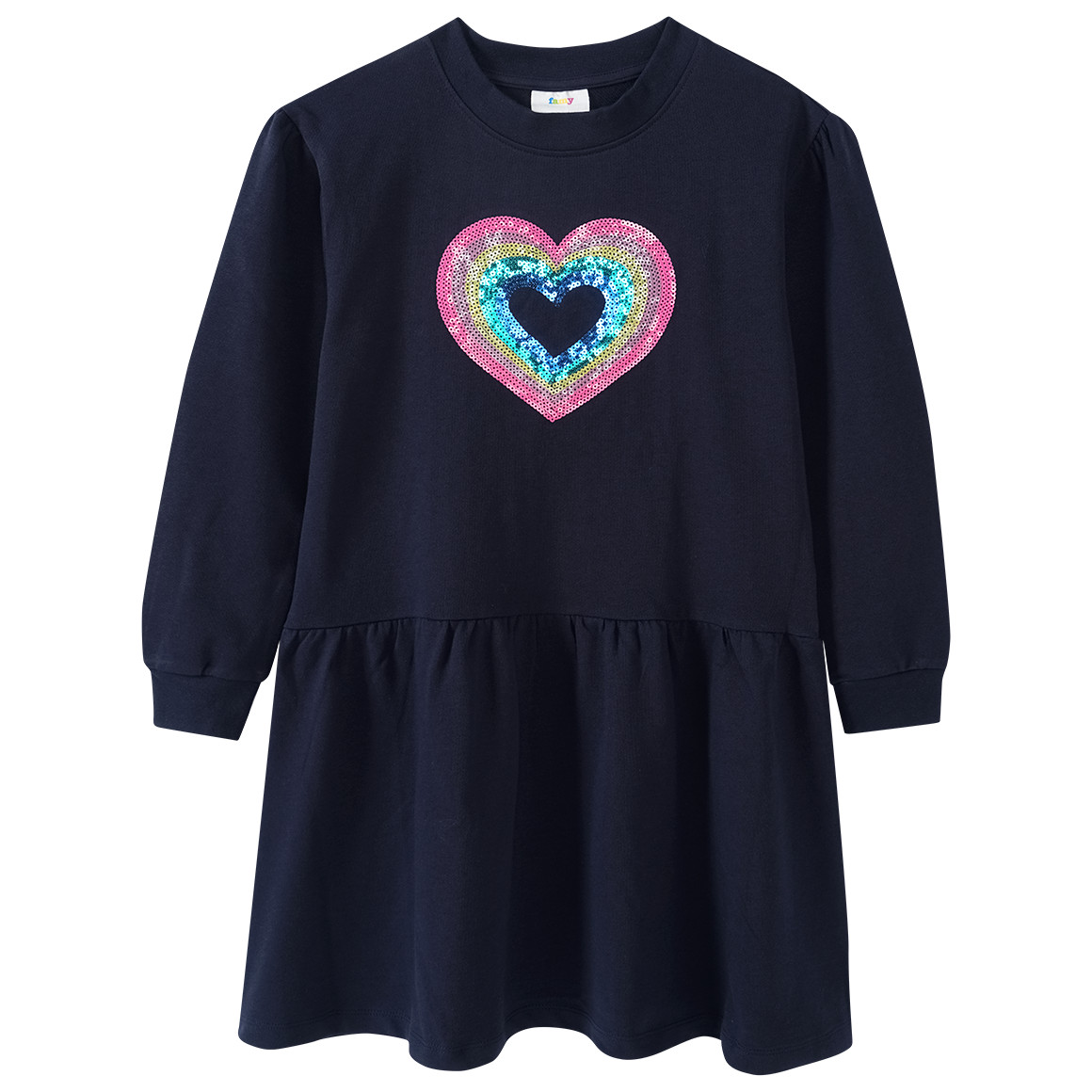 Bild von Mädchen Sweatkleid mit Pailetten