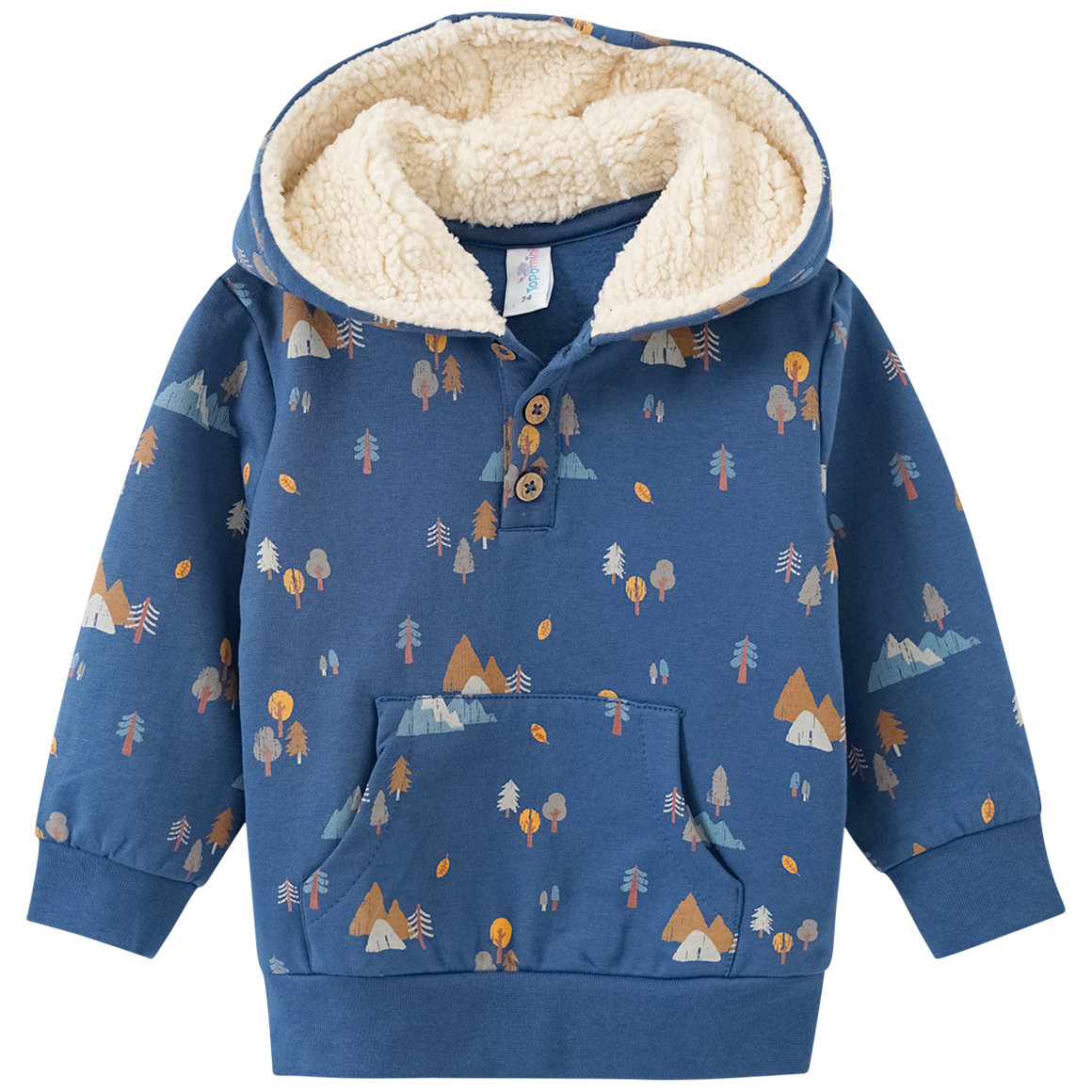 Bild von Baby Hoodie mit Waldmotiven