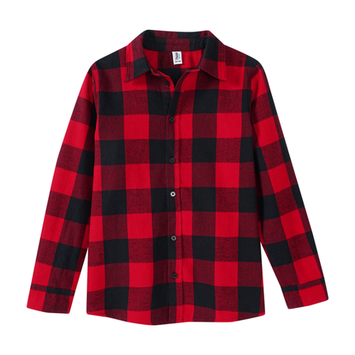 Bild von Jungen Flanell-Hemd mit Karo-Muster für den Herbst