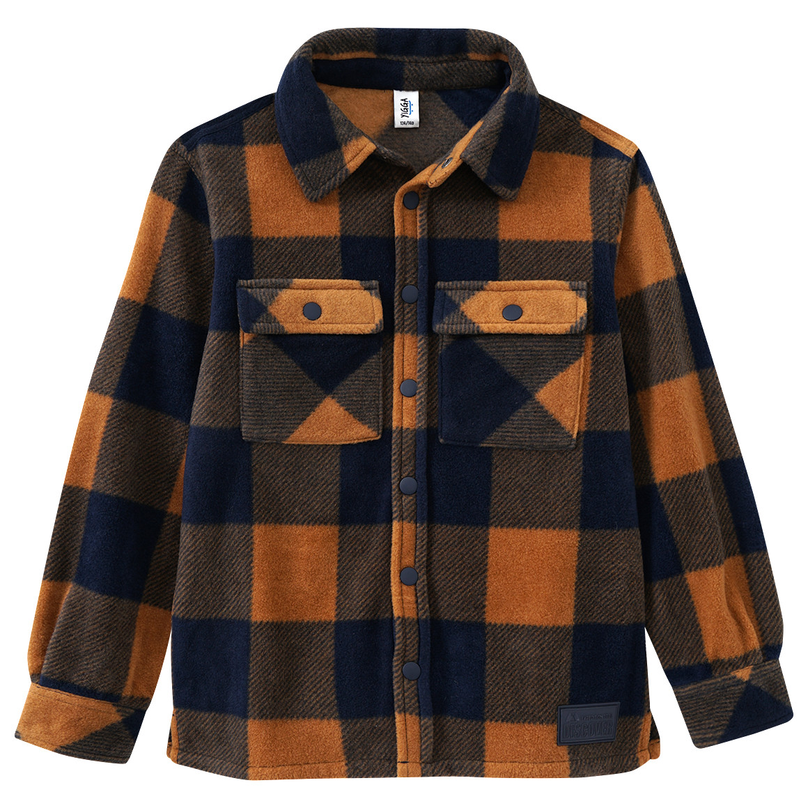 Bild von Jungen Fleece-Hemd mit Kentkragen