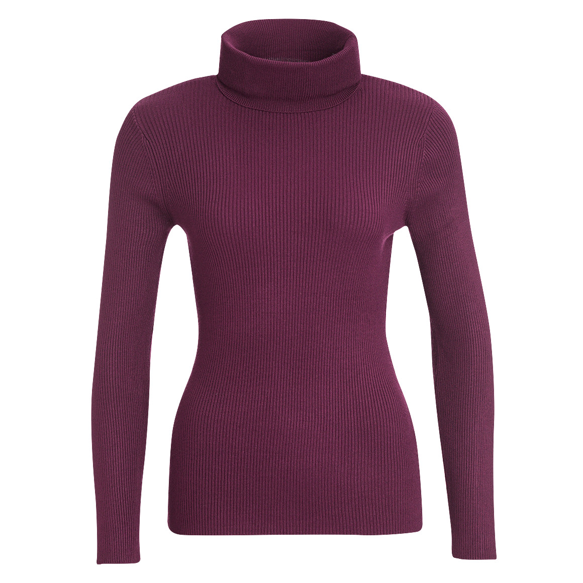 Bild von Damen Rollkragenpullover gerippt