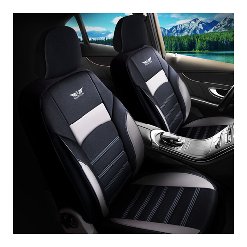 Bild von Sitzbezüge passend für VW T4 T5 T6 in Schwarz Grau – RC Royal Class