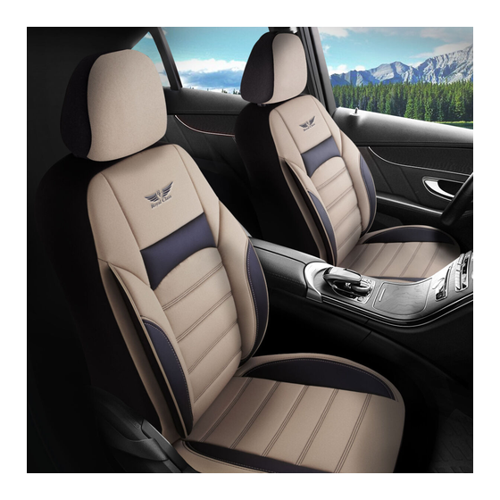 Bild von Sitzbezüge passend für Toyota Hilux in Beige Schwarz von RC Royal Class