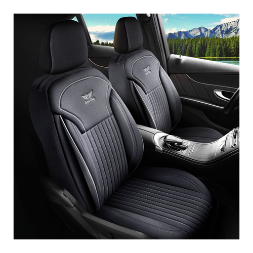 Bild von Sitzbezüge passend für VW Passat in Schwarz Grau von RC Royal Class