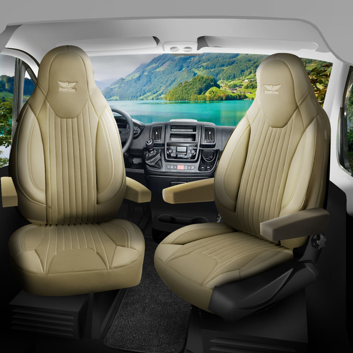 Bild von Sitzbezüge passend für ADRIA Wohnmobil Caravan in Beige Pilot 6.3