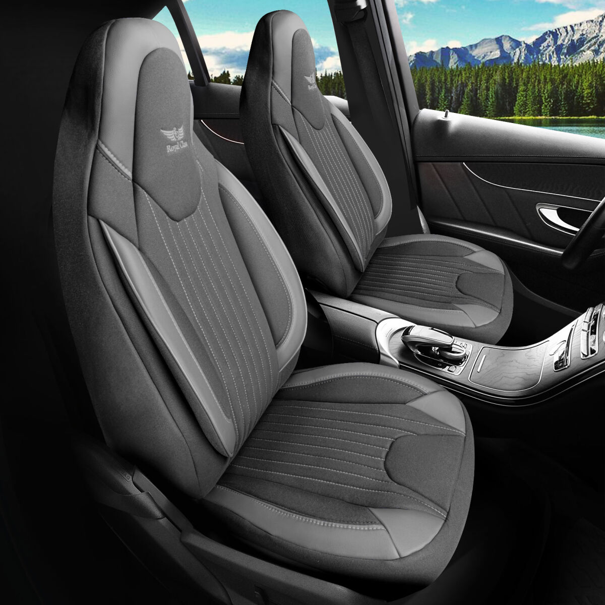 Bild von Sitzbezüge passend für Mitsubishi ASX in Grau Pilot 6.4