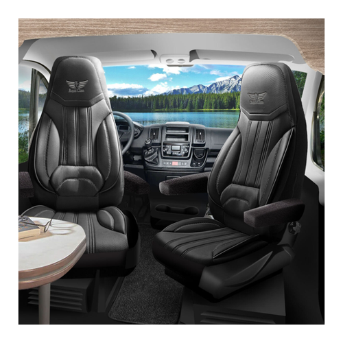 Bild von Sitzbezüge für Flow Camper Wohnmobil Caravan in Schwarzgrau