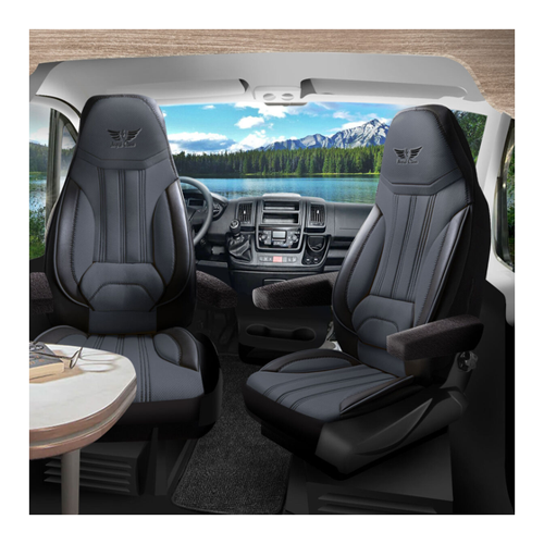 Bild von Sitzbezüge passend für Peugeot 207 in Grau Schwarz von RC Royal Class