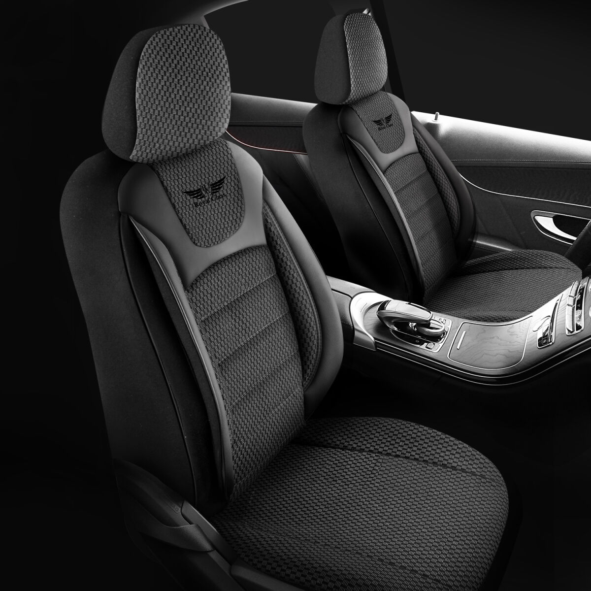 Bild von Sitzbezüge passend für Opel Meriva in Schwarz