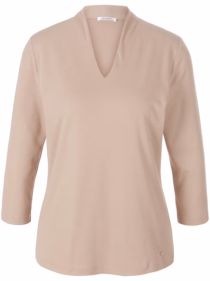 Bild von Efixelle - Shirt aus 100% Baumwolle, beige, Gr. 48 / XL - Baumwolle
