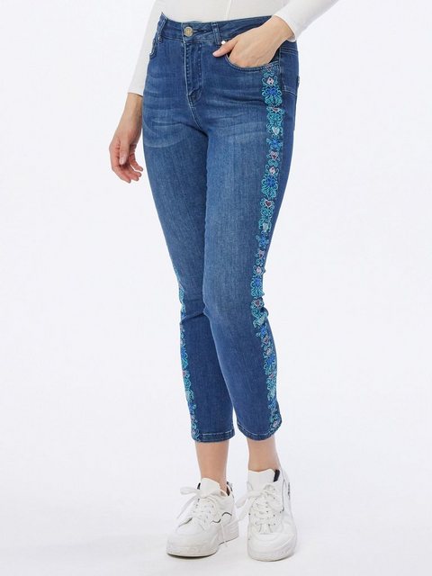 Bild von atinka Skinny-fit-Jeans Röhren-Denim mit Stickerei und Strass