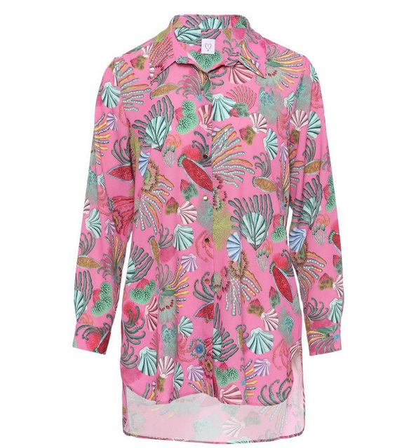 Bild von Edwina Eidtmann Longbluse Druckbluse mit Seitenschlitzen
