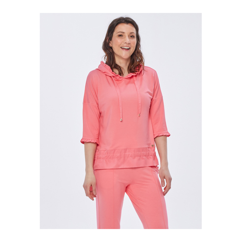 Bild von MONACO blue WEEKEND Sweatshirt mit Rüschen in Flamingo