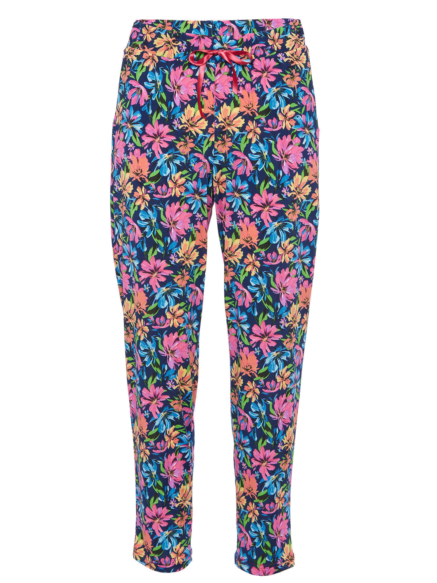 Bild von MONACO blue Druckhose Florentine Millefleur 42 pink