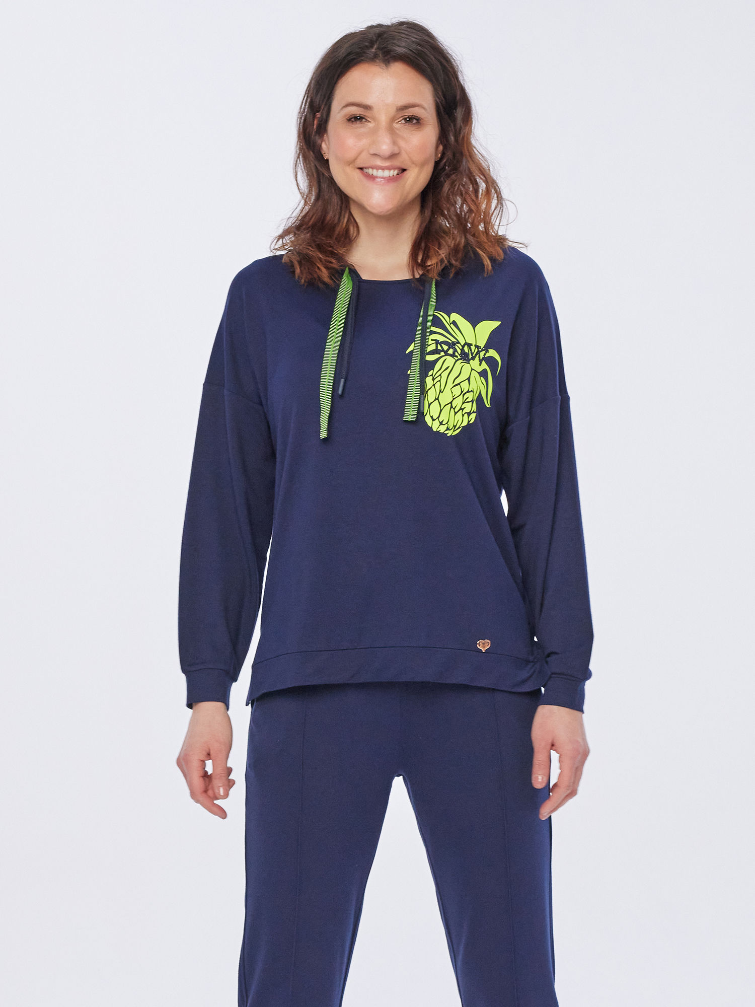 Bild von MONACO blue WEEKEND Sweatshirt Delicious Ananas 36 marine