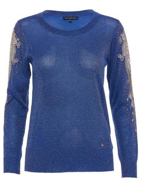 Bild von Christian Materne Strickpullover Sweater figurbetont mit edlem Stickereimotiv
