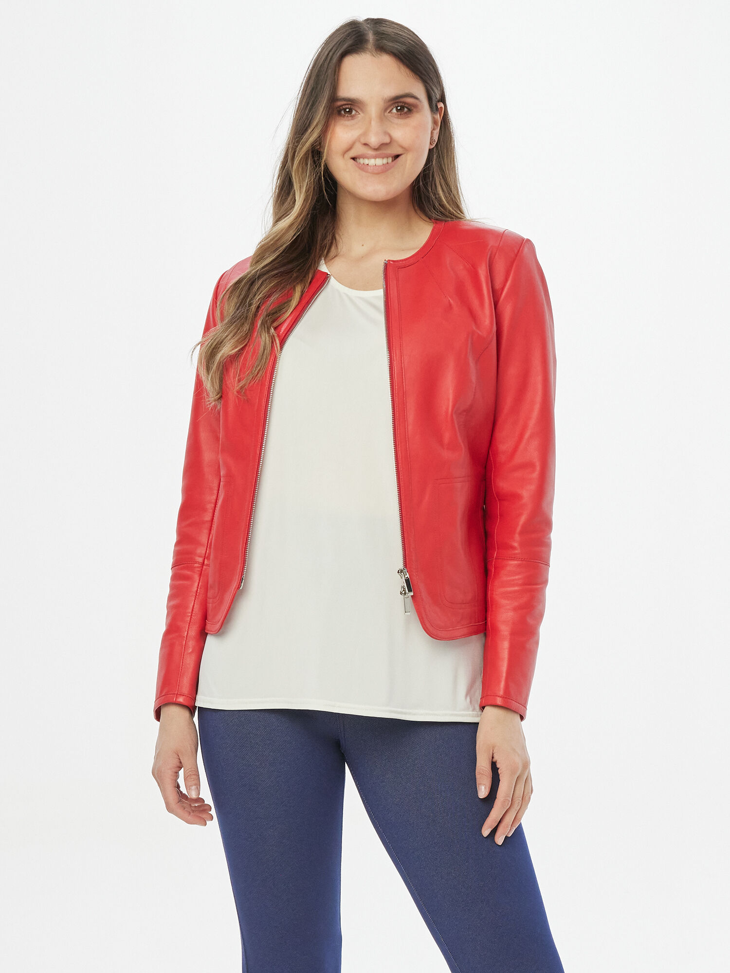 Bild von MIALUSSO Lederjacke 42 rot