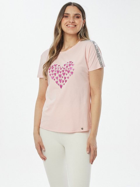 Bild von Christian Materne T-Shirt Kurzarmshirt Körpernah mit Herzmotiv