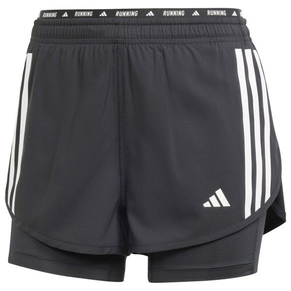 Bild von adidas - Women's Own The Run 3-Stripes 2in1 Shorts - Laufshorts Gr XS grau
