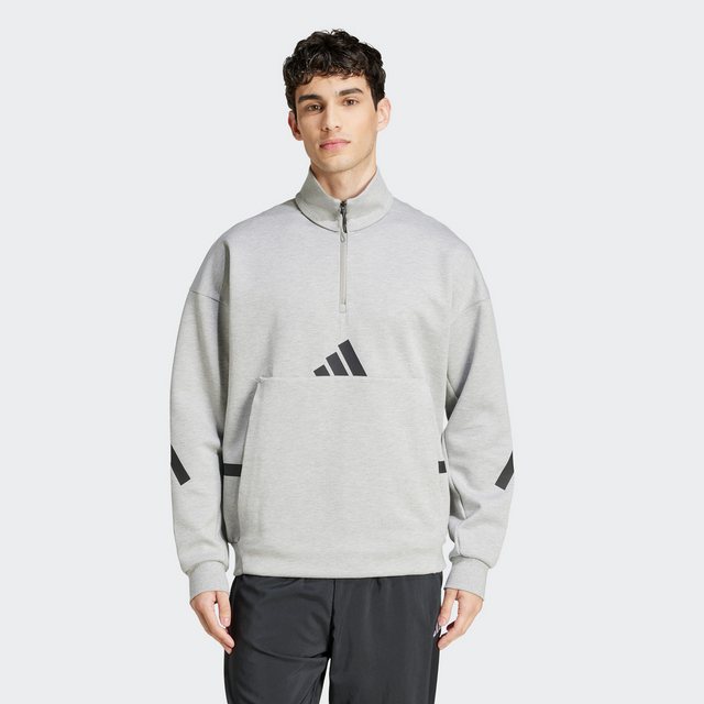 Bild von Adidas Z.n.e. Herren Sweatshirts - Grau - Größe: M - Poly Mesh - Foot Locker
