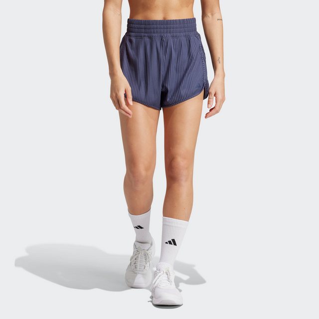 Bild von adidas Pacer All Gym Seasonal Rib High Rise Tonal 3 Stripes Shorts S