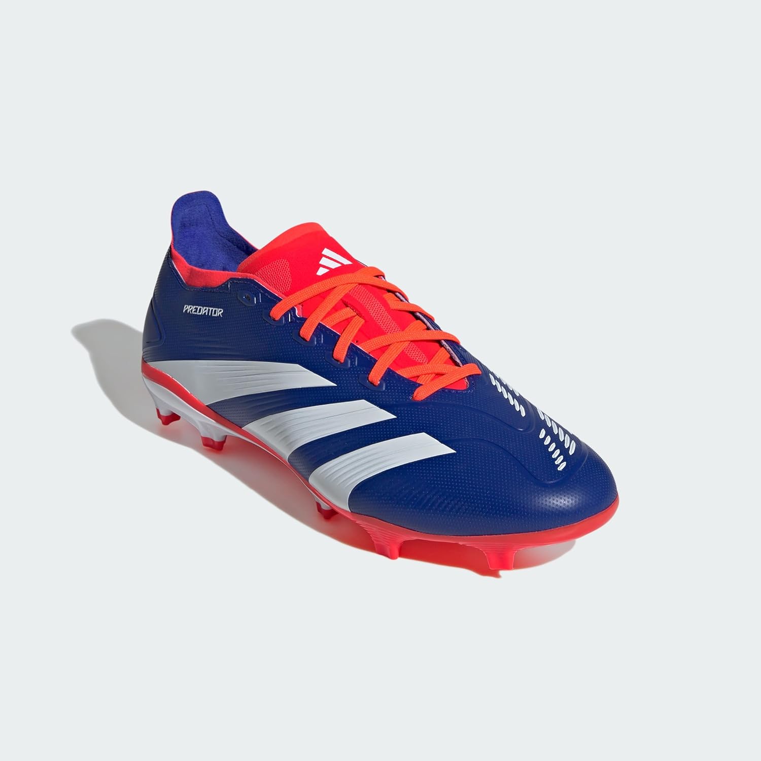 Bild von adidas Unisex Predator League Football Boots Firm Ground Fußballschuhe, Lucid Blue/Cloud White/Solar Red, 47 1/3 EU