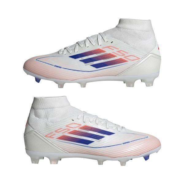Bild von adidas  F50 League MID FG/MG Fussballschuh Frauen Cloud White / Lucid Blue / Solar Red 36 2/3