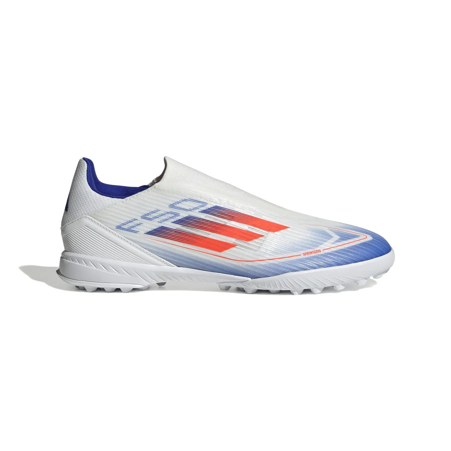 Bild von adidas F50 League Laceless TF Multinocken-Fußballschuhe Herren IF1339 - cloud white/solar red/lucid blue 44