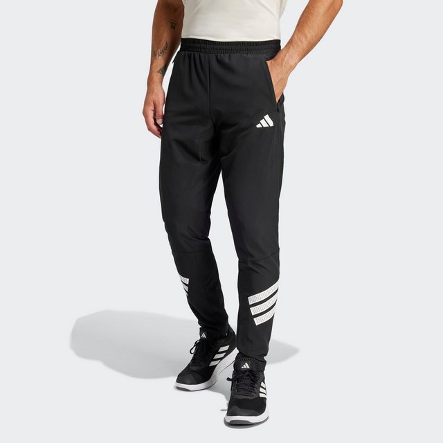 Bild von adidas Icon 3-Streifen Woven Trainingshose Herren JC5230 - black/white M