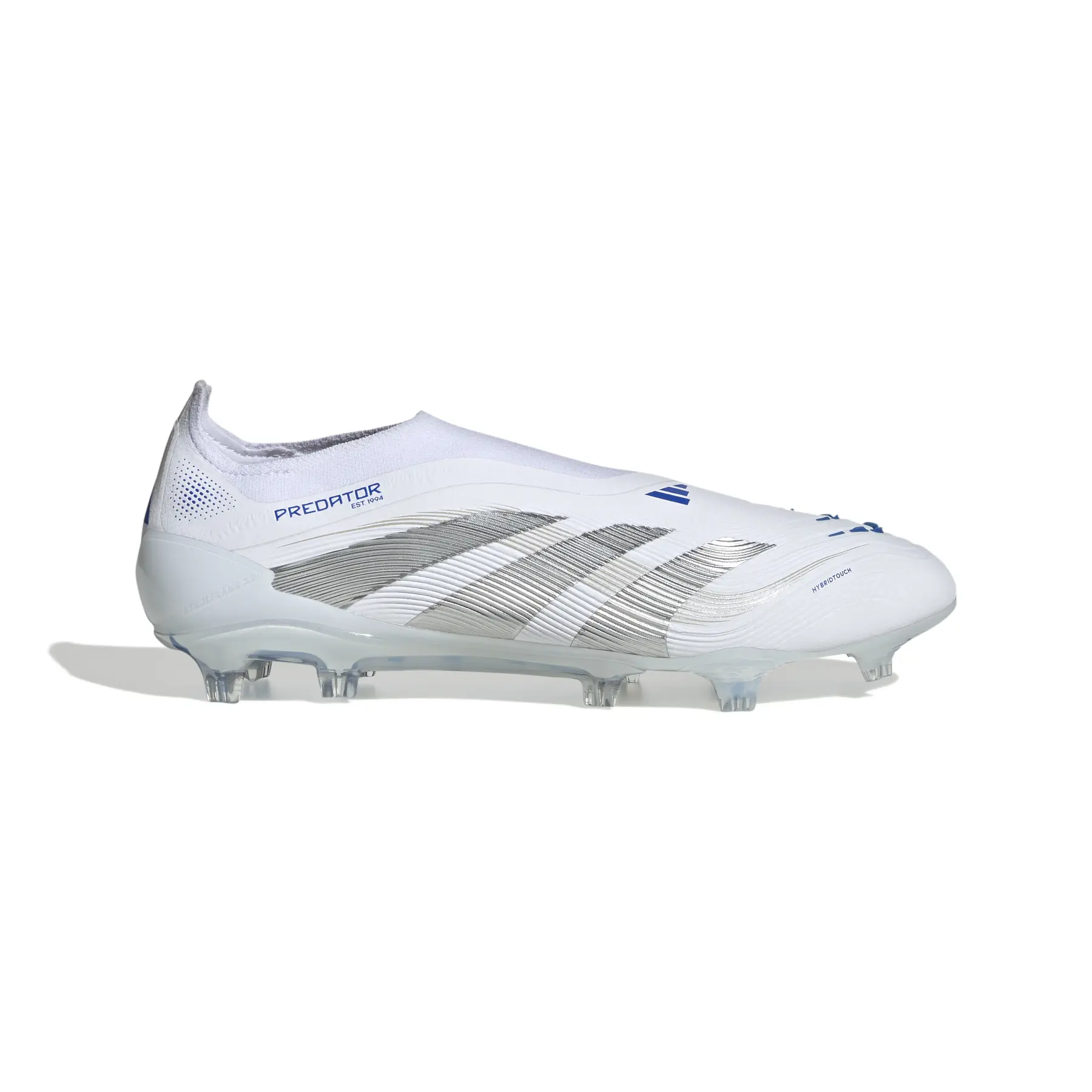 Bild von adidas Predator Elite Laceless FG Fußballschuhe ID3873 - cloud white/silver met./bright royal 46