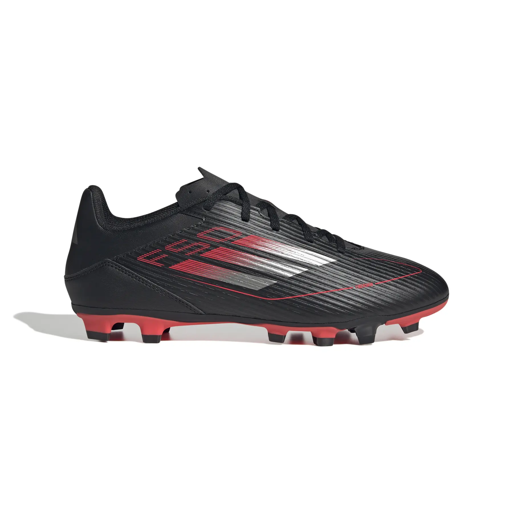 Bild von adidas F50 Club FG/MG Fußballschuhe IE1246 - core black/iron met./lucid red 44 2/3