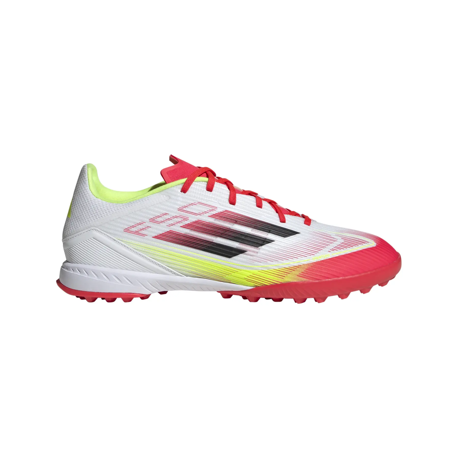 Bild von adidas F50 League TF Multinocken-Fußballschuhe IE1231 - cloud white/core black/solar yellow 42 2/3