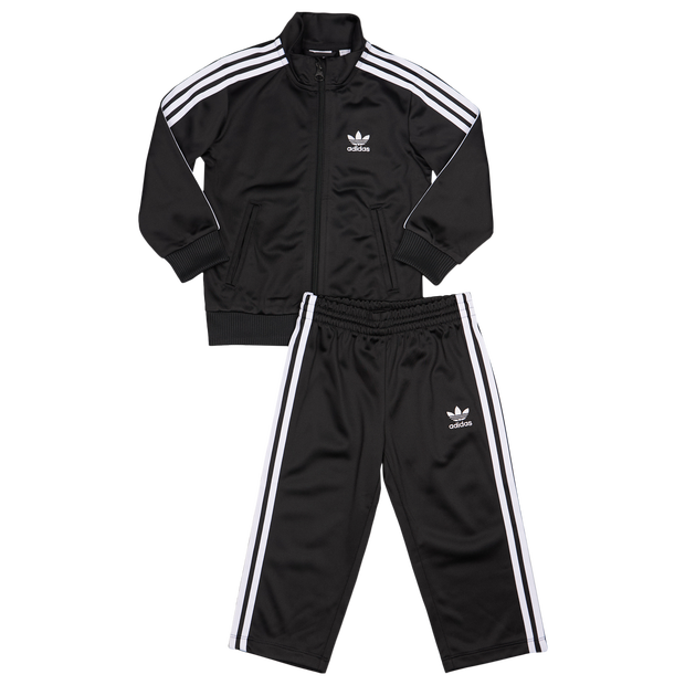 Bild von Adidas Adicolor Firebird Unisex Trainingsanzüge - Schwarz - Größe: 93 - 98 CM - Baumwoll-Canvas - Foot Locker