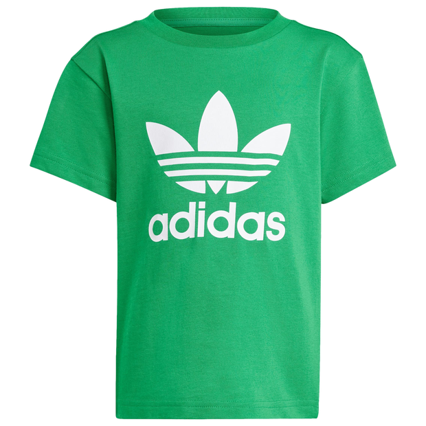Bild von Adidas Trefoil Unisex T-Shirts - Grün - Größe: 99 - 104 CM - Foot Locker