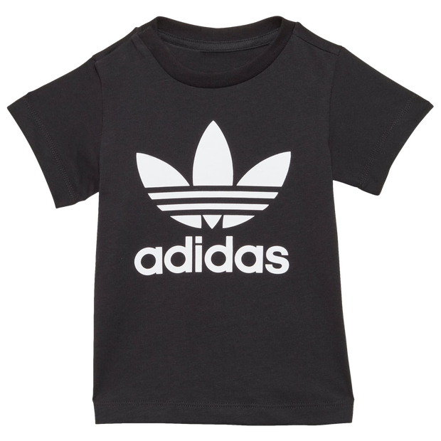 Bild von Adidas Trefoil Unisex T-Shirts - Schwarz - Größe: 57 - 62 CM - Baumwoll-Jersey - Foot Locker