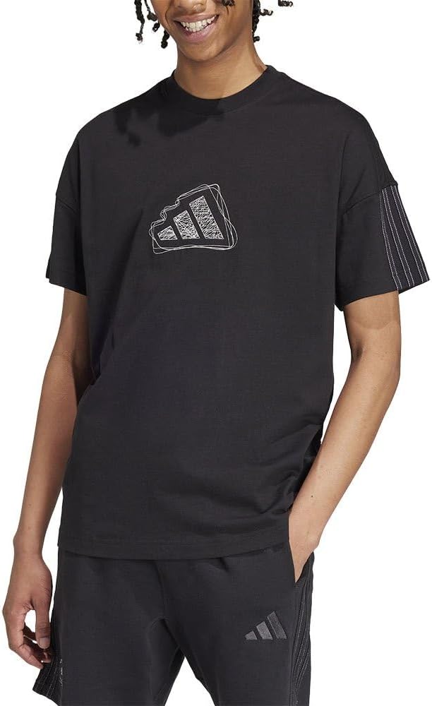 Bild von adidas All SZN French Terry T-Shirt Herren in schwarz, Größe: S