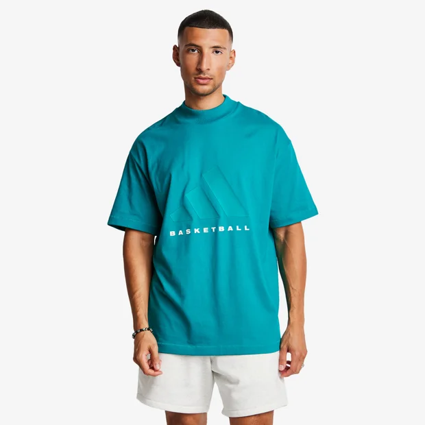 Bild von Adidas One Bball Tee Herren T-Shirts - Grün - Größe: M - Foot Locker