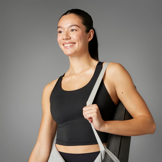 Bild von adidas Performance All Me Long Line Medium Support Sport-BH Damen 095A - black XXL A-B