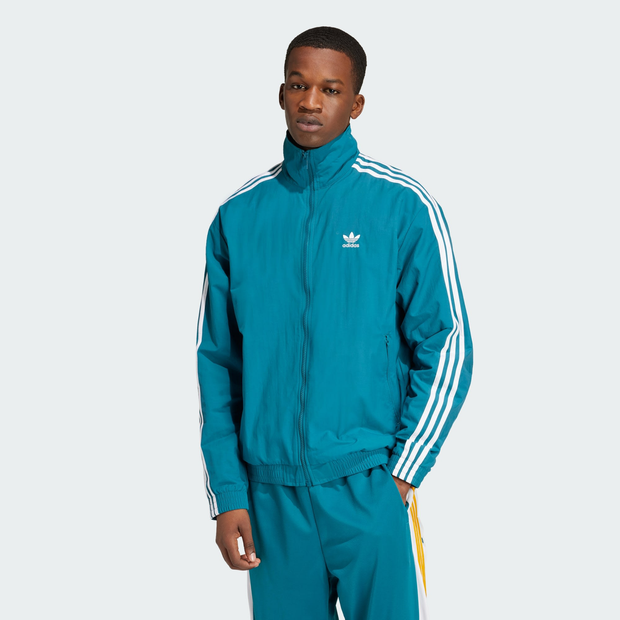 Bild von Adidas Adicolor Firebird Herren Trainingsoberteile - Türkis - Größe: M - Baumwoll-Canvas - Foot Locker