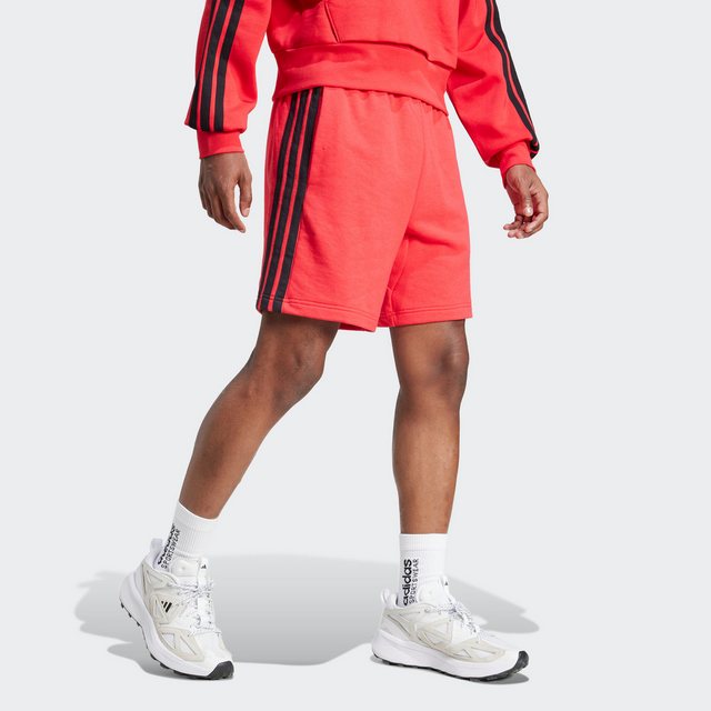 Bild von adidas Essentials 3-Streifen French Terry Sweatshorts Herren JE6415 - pure ruby/black S