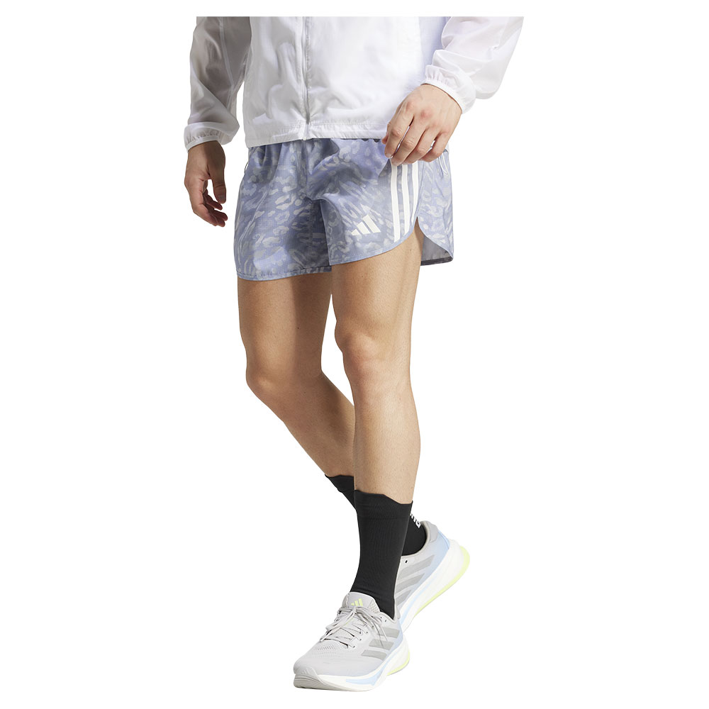 Bild von adidas Own the Run 3-Streifen Laufshorts Herren JD7769 - dash grey/violet tone 4XL/5"
