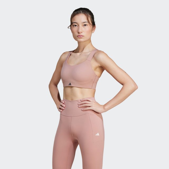 Bild von adidas Women's TLRD Impact Luxe Training High Support Sport-BH Warm Clay XL C-D