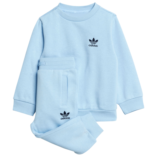 Bild von Adidas Trefoil Unisex Trainingsanzüge - Blau - Größe: 93 - 98 CM - Baumwoll-Jersey - Foot Locker