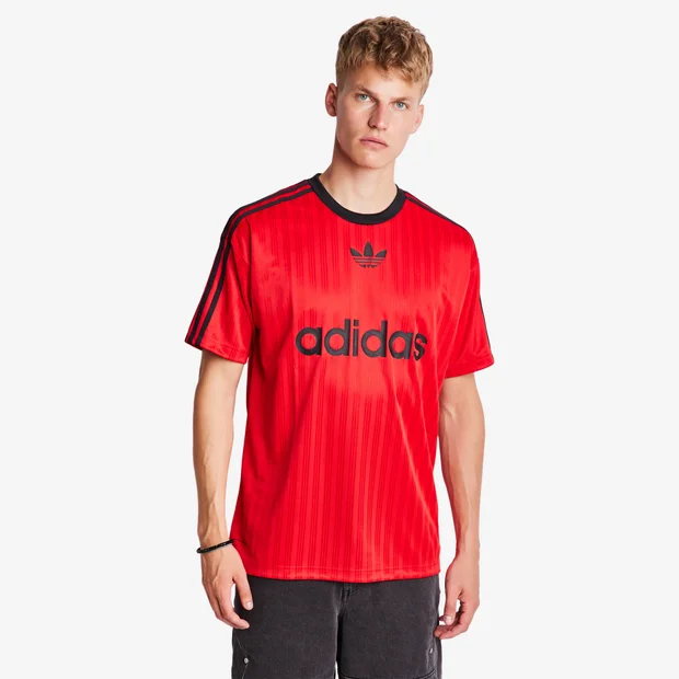 Bild von Adidas Football Herren T-Shirts - Rot - Größe: S - Poly Jersey - Foot Locker