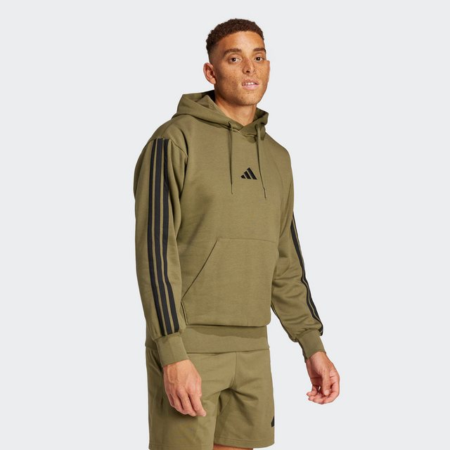 Bild von adidas Essentials 3-Streifen Hoodie Herren JD1847 - olive strata/black 3XL