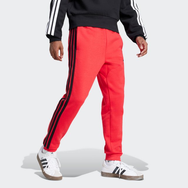 Bild von adidas Essentials 3-Streifen Fleece Trainingshose Herren JE6313 - pure ruby/black XXL
